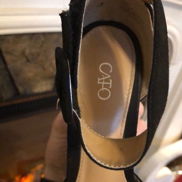 Pointed Toe Kitten Heel Black 8 Cato - Picture 4 of 8